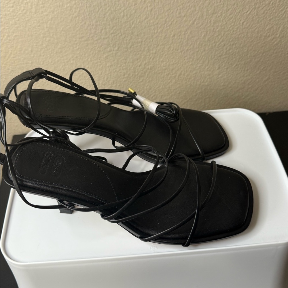 ASOS Black Strappy Heels